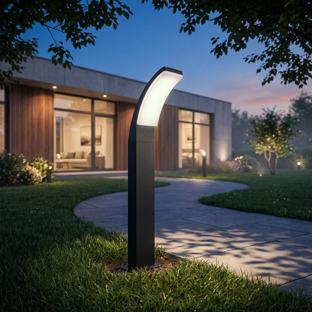 Toolight Pastatomas Sodo Led Šviestuvas Jnh033-g Juodas