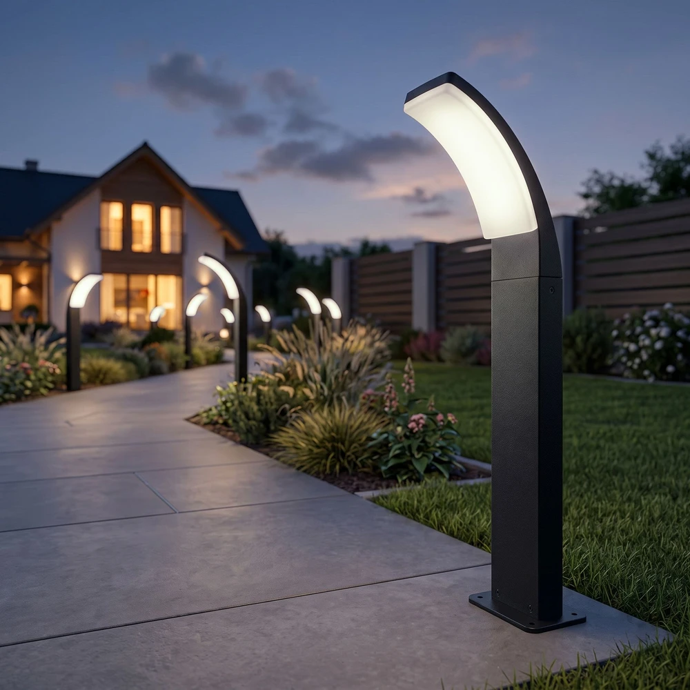 Toolight Pastatomas Sodo Led Šviestuvas Jnh033-g Juodas