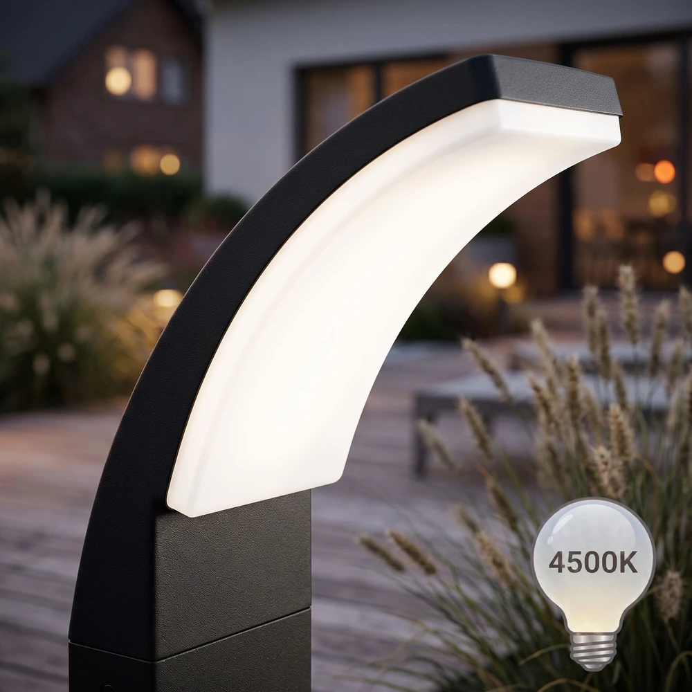 Toolight Pastatomas Sodo Led Šviestuvas Jnh033-g Juodas
