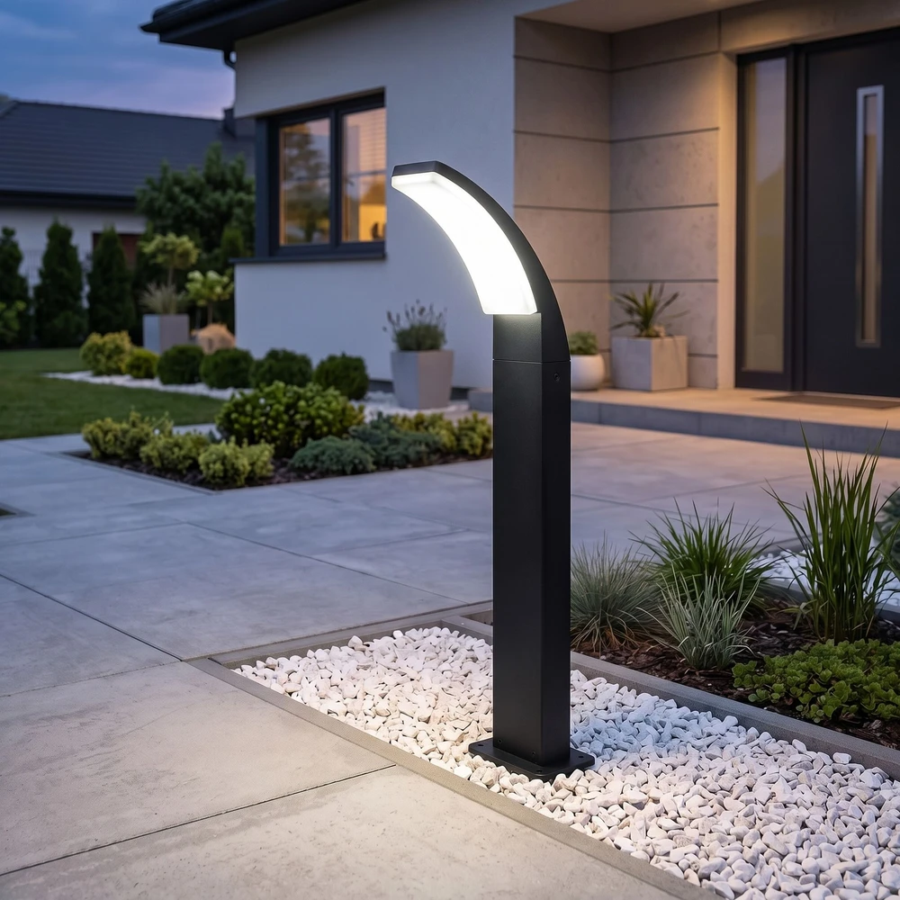 Toolight Pastatomas Sodo Led Šviestuvas Jnh033-g Juodas