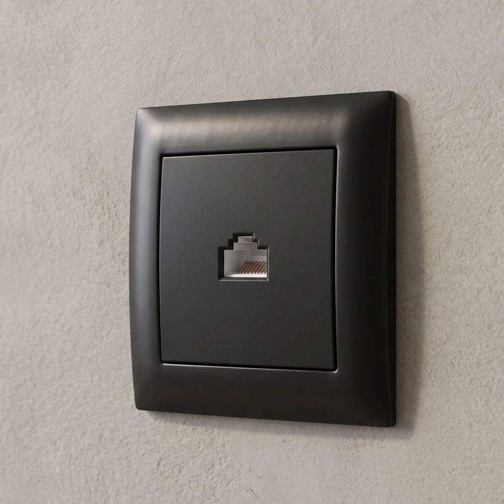 Toolight Rj45 Lizdas Su Rėmeliu Oste Jnh010-s Juodas