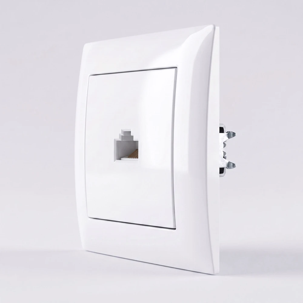 Toolight Rj45 Lizdas Su Rėmeliu Oste Jnh010-s Baltas