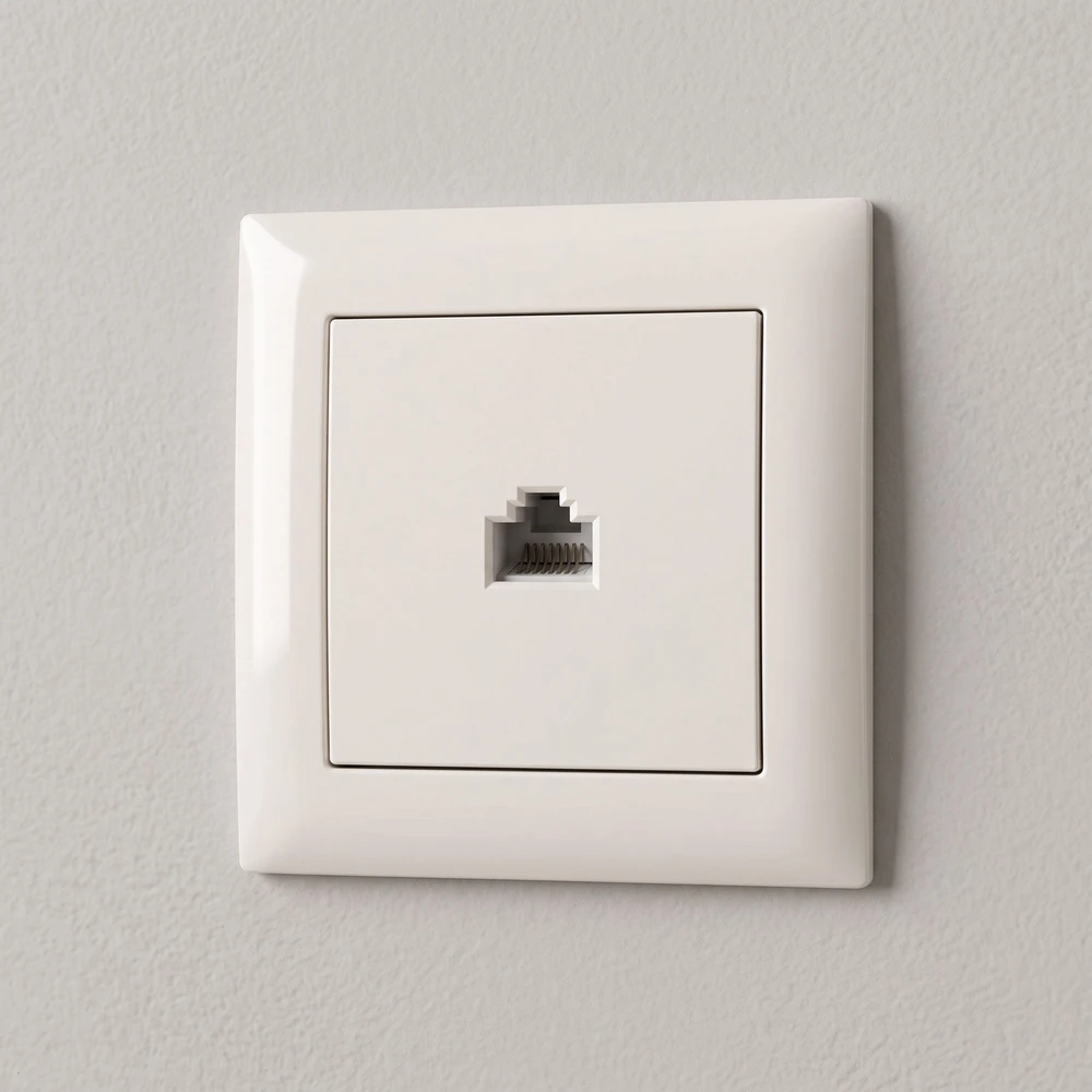 Toolight Rj45 Lizdas Su Rėmeliu Oste Jnh010-s rusvai gelsvas