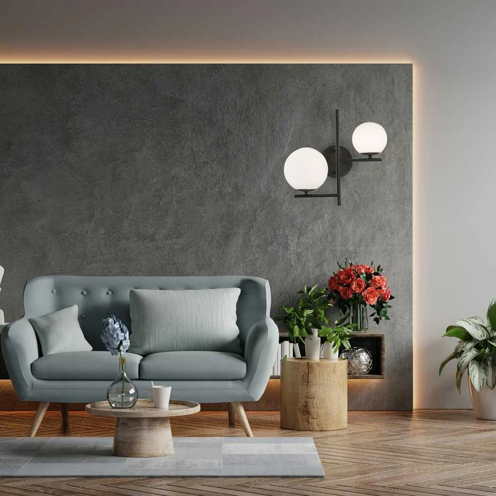 Sieninis šviestuvas Toolight Sieninė lempa APP1170-2W Juodas
