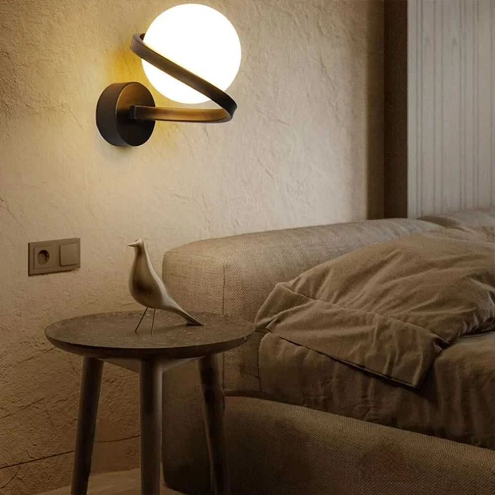 Sieninis šviestuvas Toolight Sieninė lempa APP1209-1W Juodas