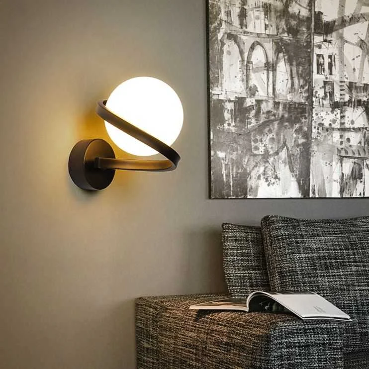 Sieninis šviestuvas Toolight Sieninė lempa APP1209-1W Juodas