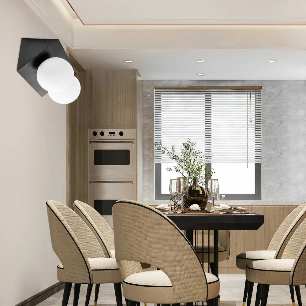 Sieninis šviestuvas Toolight Sieninė lempa APP1230-2W Juodas