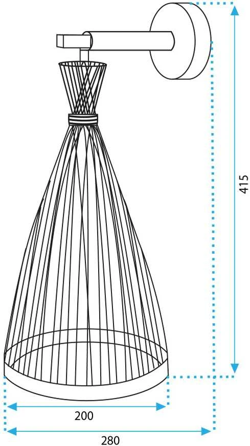 Sieninis šviestuvas Toolight Sieninė lempa BOHO APP1340-1W
