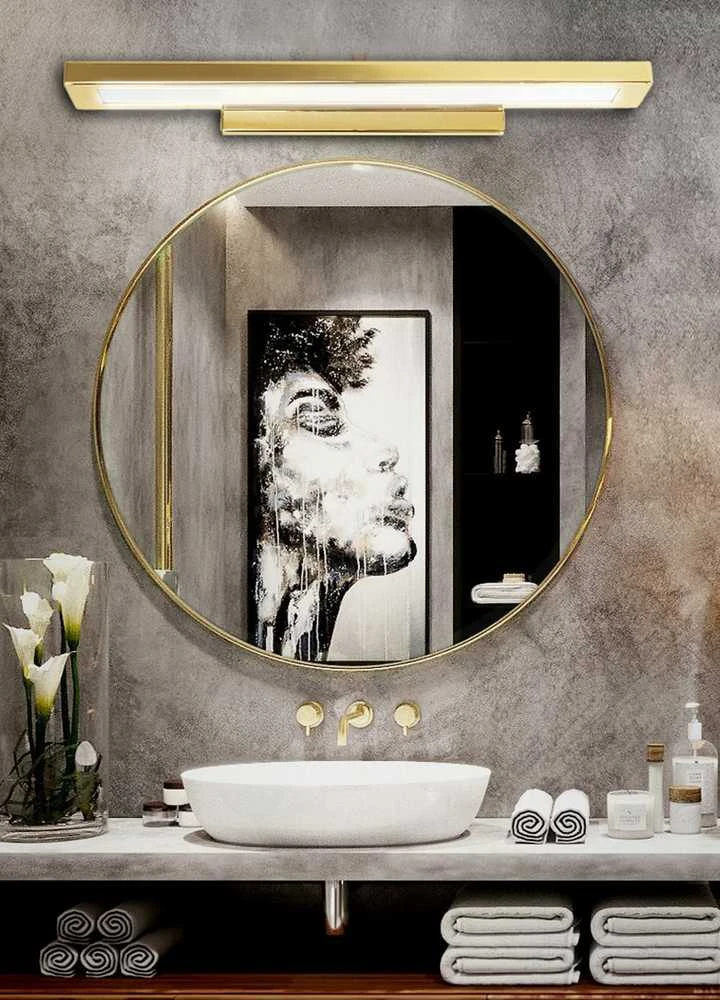 Sieninis šviestuvas Toolight Sieninė lempa Gold 60cm APP837-1W