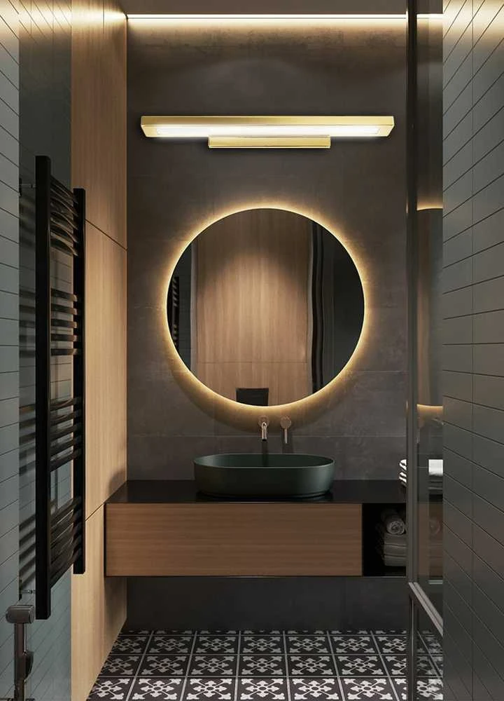 Sieninis šviestuvas Toolight Sieninė lempa Gold 60cm APP837-1W
