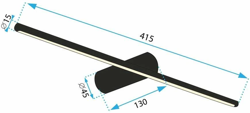 Sieninis šviestuvas Toolight Sieninė lempa LED 40CM APP1344-W GOLD