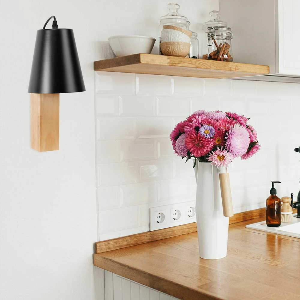Sieninis šviestuvas Toolight Sieninė lempa LOFT APP1279-1W Juodas