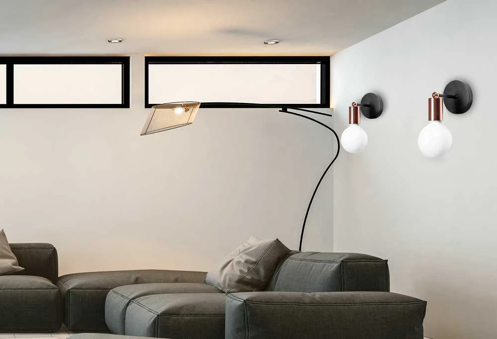 Sieninis šviestuvas Toolight Sieninė lempa Metalinė rožinė auksinė Rose Gold 392205