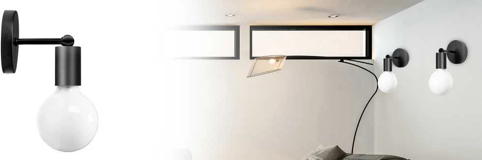 Toolight Sieninis šviestuvas Metalinis Juodas Mat 392205