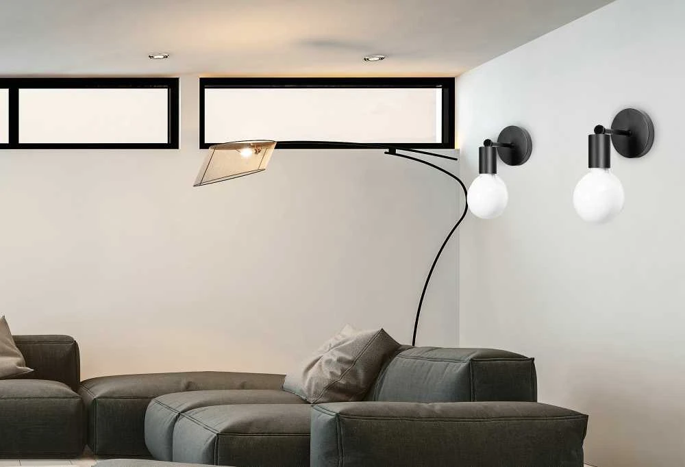 Toolight Sieninis šviestuvas Metalinis Juodas Mat 392205