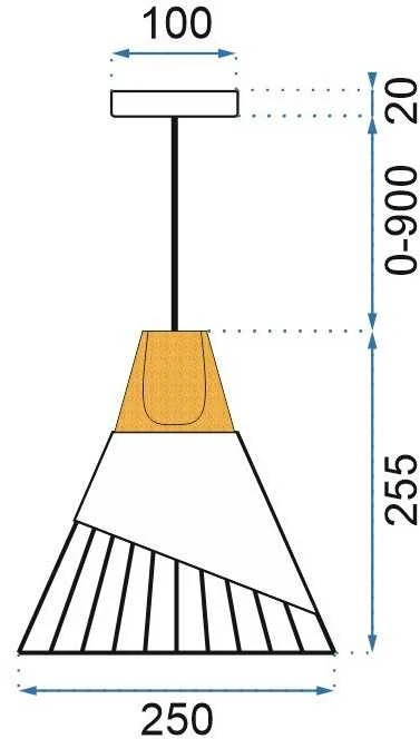 Pakabinamas šviestuvas Toolight Skandinavijos metalo pakabinama lubų lempa APP223-1CP