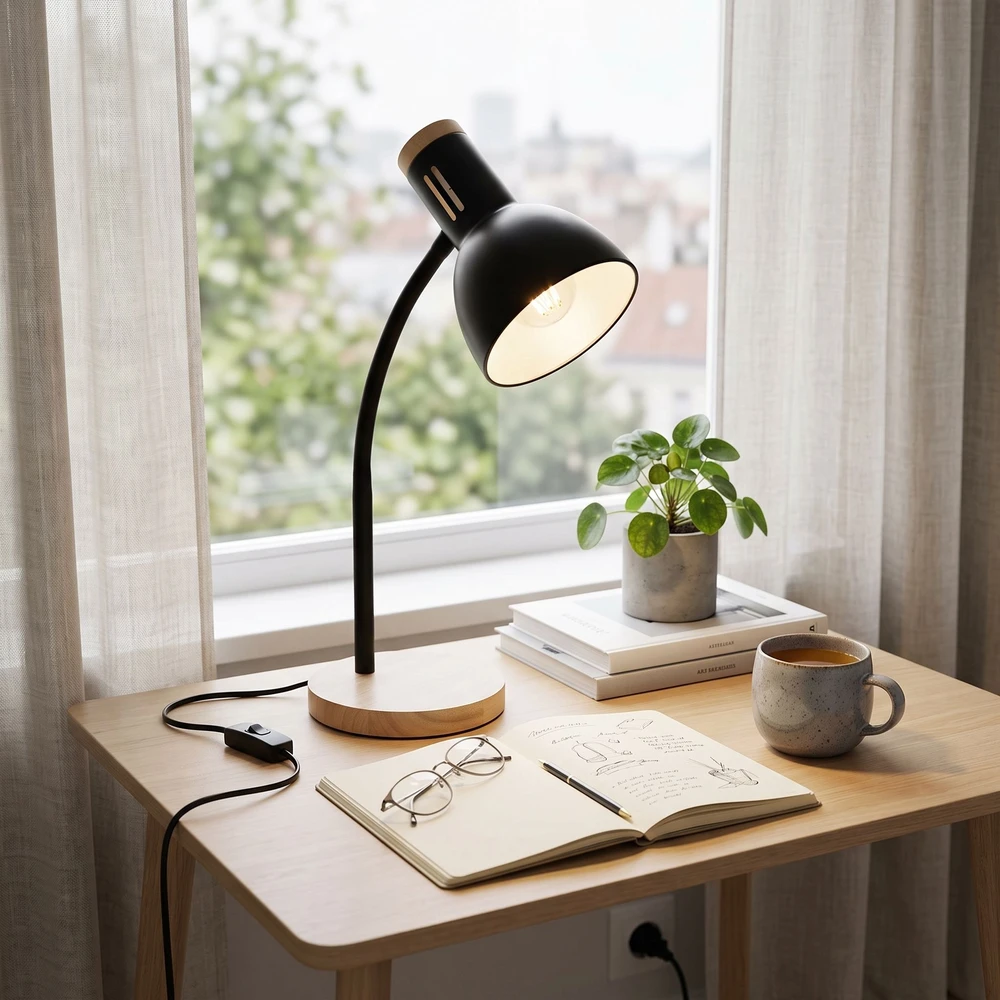 Toolight Stalinė Lempa Jnh046-1t Juodas