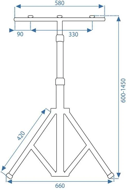Toolight Statyw na lampy halogenowe RSL016