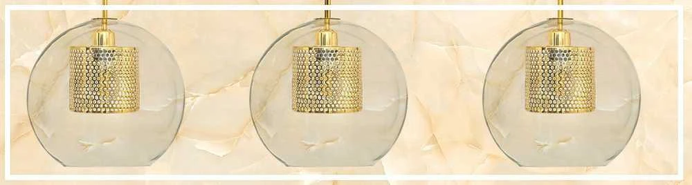 Pakabinamas šviestuvas Toolight Stiklo šviestuvas Gold Loft APP554-1CP 20cm