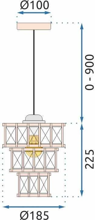 Pakabinamas šviestuvas Toolight Šviestuvas APP1104-1CP