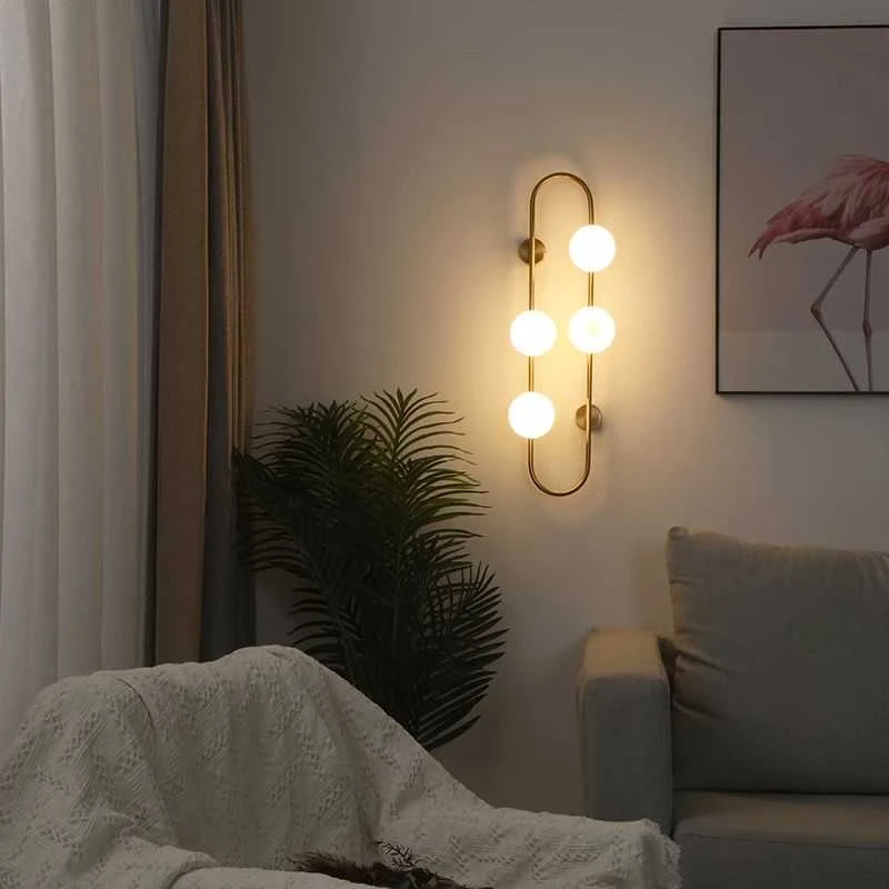 Sieninis šviestuvas Toolight Šviestuvas APP1144-4W auksinė