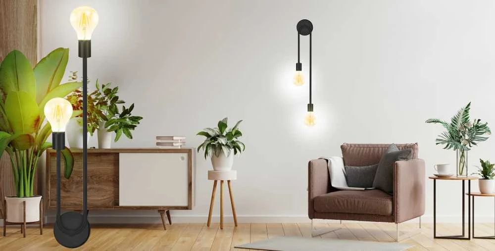 Sieninis šviestuvas Toolight Šviestuvas APP1147-2W juodas