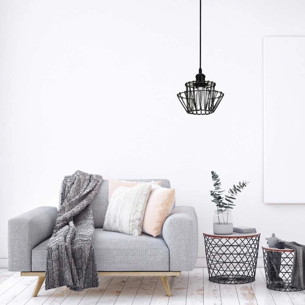 Pakabinamas šviestuvas Toolight Šviestuvas APP941-1CP Set Juodas 36cm