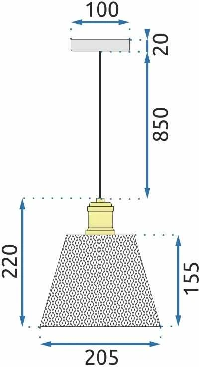 Pakabinamas šviestuvas Toolight Šviestuvas APP946-1CP Set Chrom