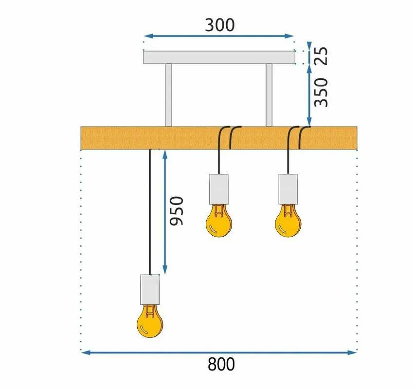 Pakabinamas šviestuvas Toolight Šviestuvas APP973-3CP LINE