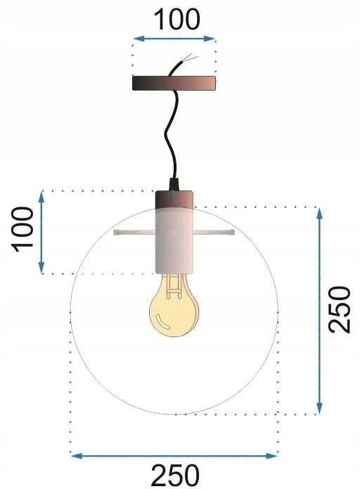Pakabinamas šviestuvas Toolight Šviestuvas Juodas APP307-1CP