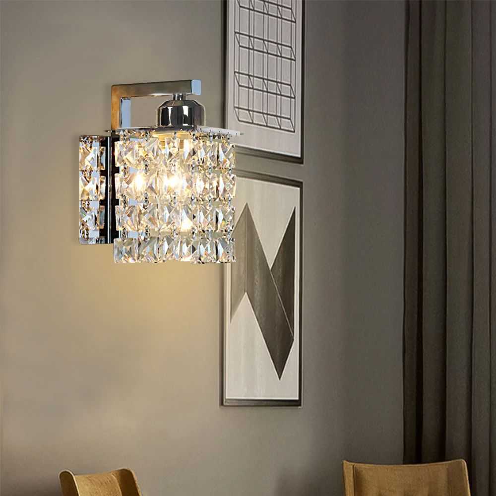 Sieninis šviestuvas Toolight Šviestuvas krysztolo CHROME APP543-1W