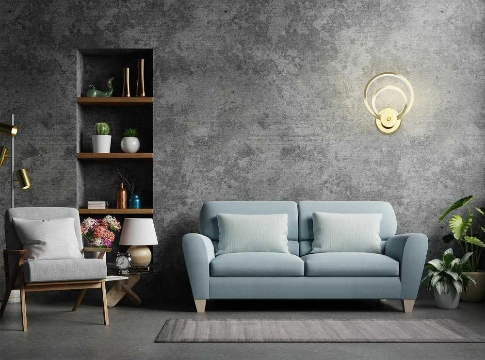 Sieninis šviestuvas Toolight Šviestuvas LED APP1043-W GOLD