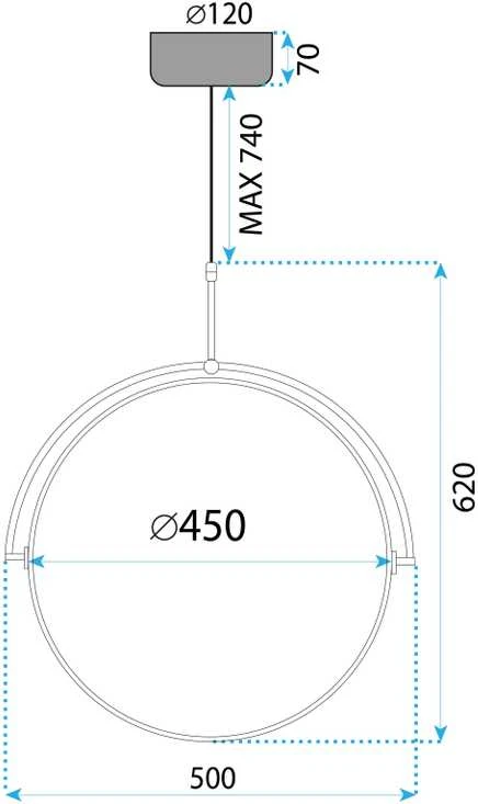 Toolight šviestuvas LED APP1427-C 50cm