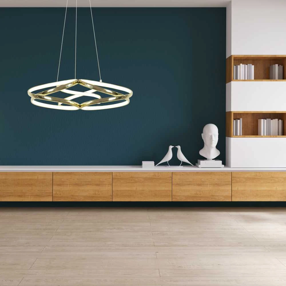 Pakabinamas šviestuvas Toolight šviestuvas LED APP794-CP Flat Gold