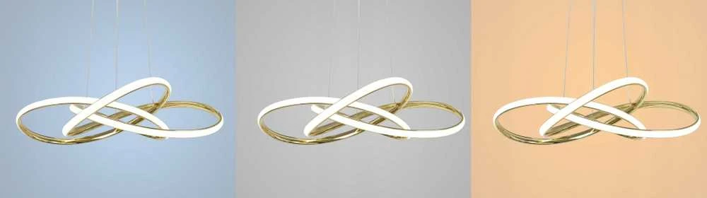 Pakabinamas šviestuvas Toolight šviestuvas LED APP794-CP Flat Gold