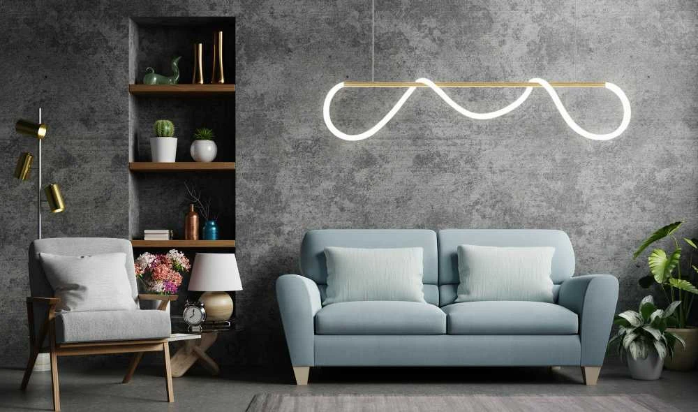 Pakabinamas šviestuvas Toolight šviestuvas LED APP854-CP Long Gold