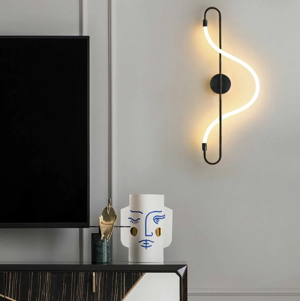 Sieninis šviestuvas Toolight šviestuvas LED APP857-W LONG Juodas