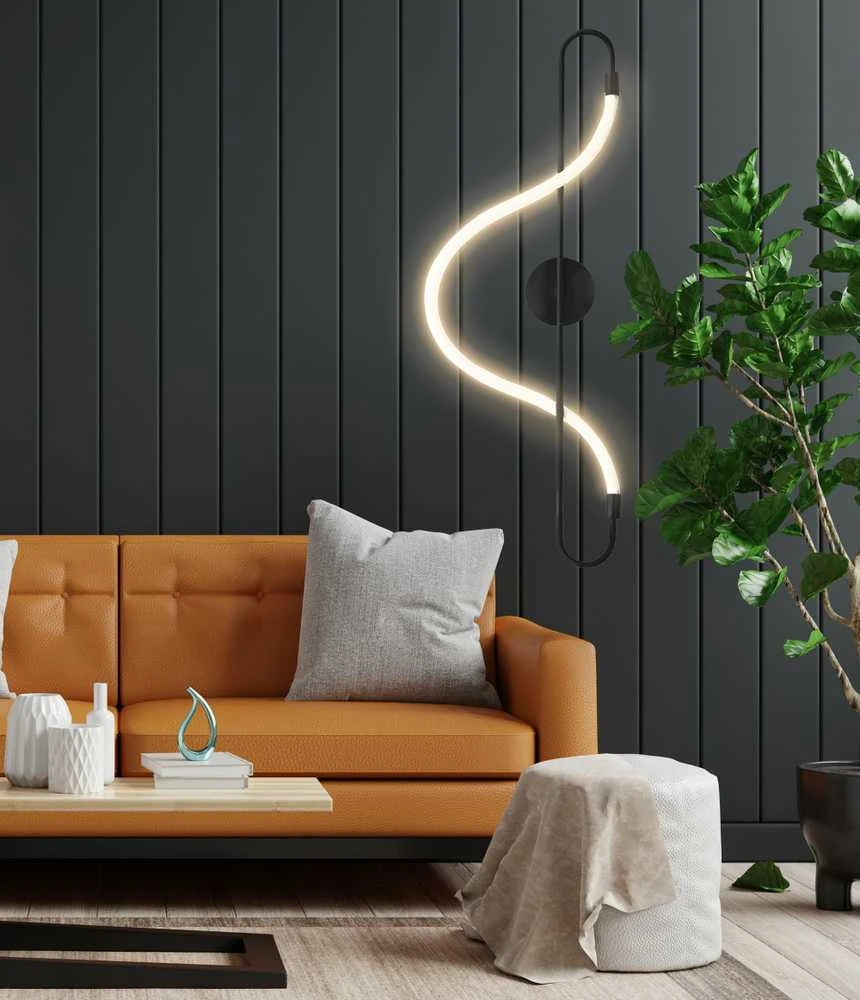 Sieninis šviestuvas Toolight šviestuvas LED APP857-W LONG Juodas