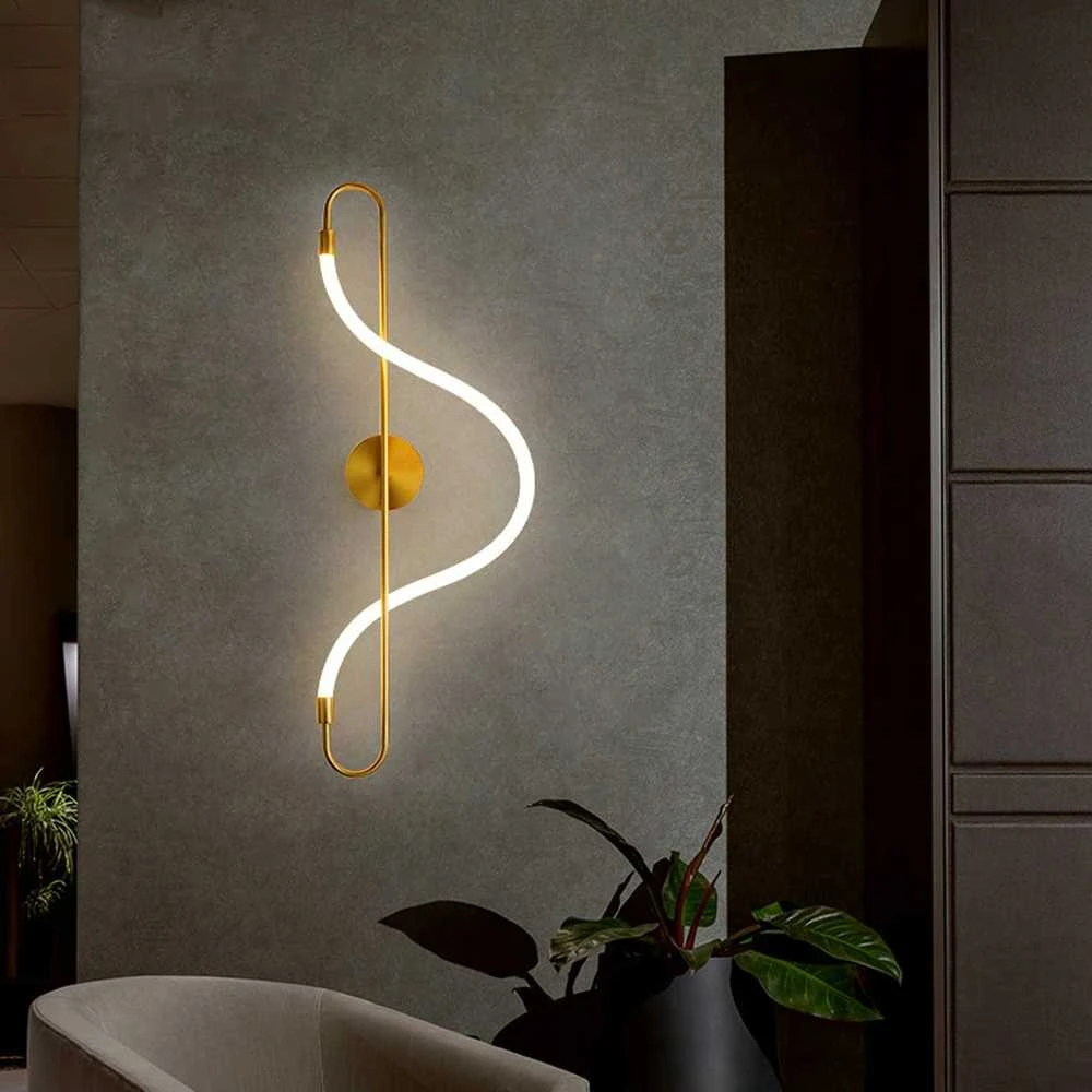 Sieninis šviestuvas Toolight šviestuvas LED APP858-W Long Gold