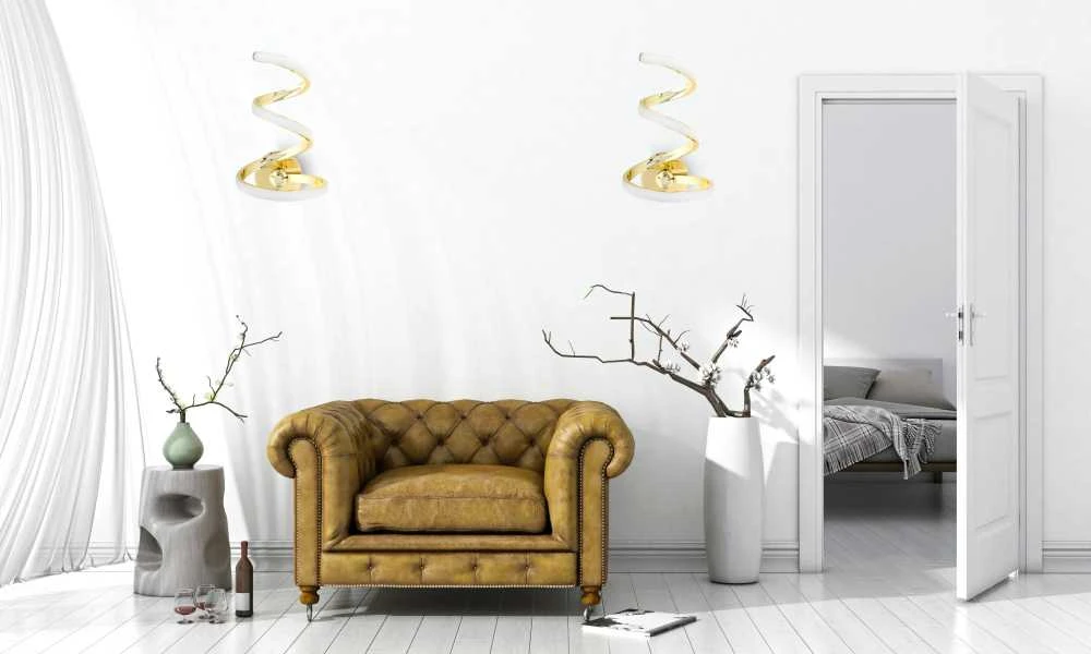 Sieninis šviestuvas Toolight Šviestuvas LED SPRING UP APP830-W GOLD