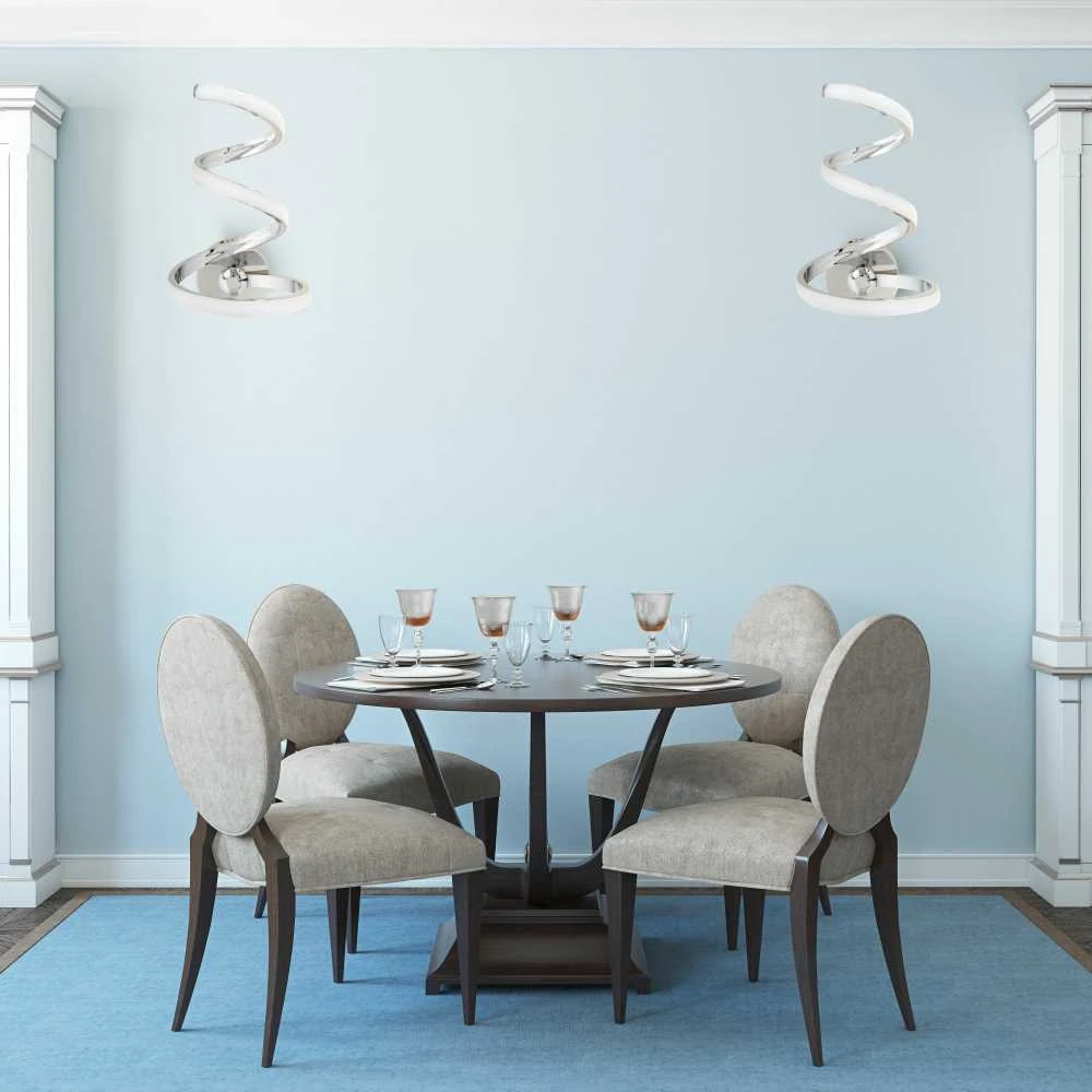 Sieninis šviestuvas Toolight Šviestuvas LED SPRING UP APP831-W CHROME
