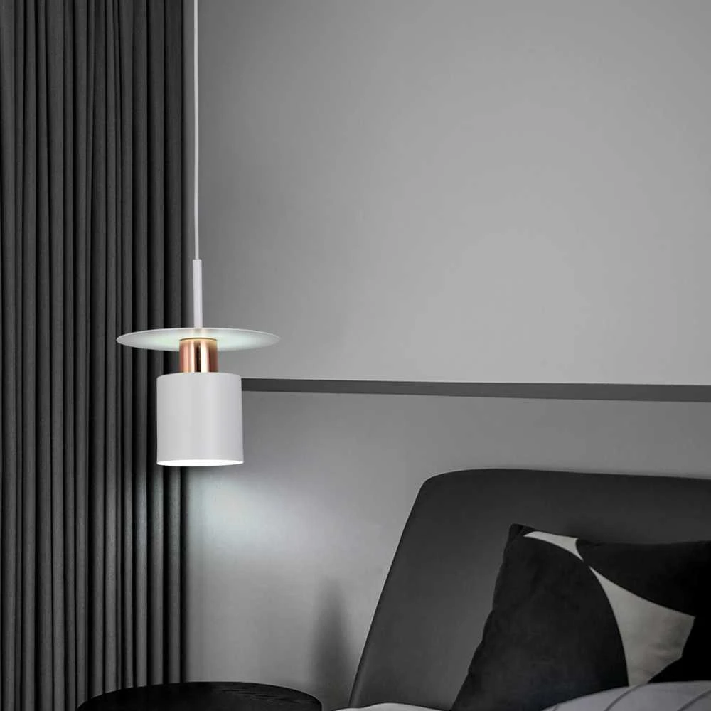 Pakabinamas šviestuvas Toolight Šviestuvas lubinis APP1146-1CP Baltas Rose Gold