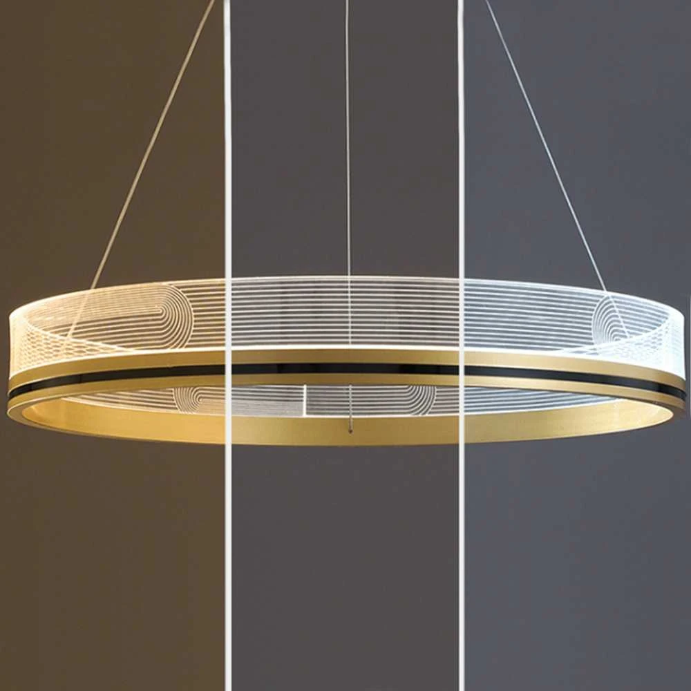 Lubinis šviestuvas Toolight Šviestuvas lubinis APP1189-CP Gold 40cm