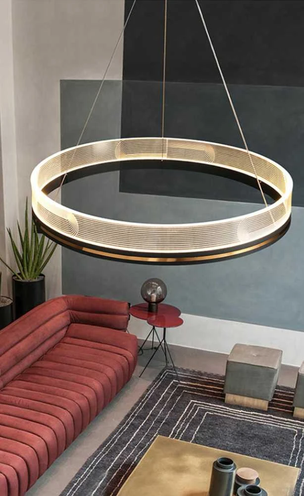 Lubinis šviestuvas Toolight Šviestuvas lubinis APP1190-CP Gold 60cm