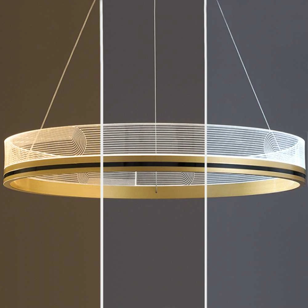 Lubinis šviestuvas Toolight Šviestuvas lubinis APP1190-CP Gold 60cm