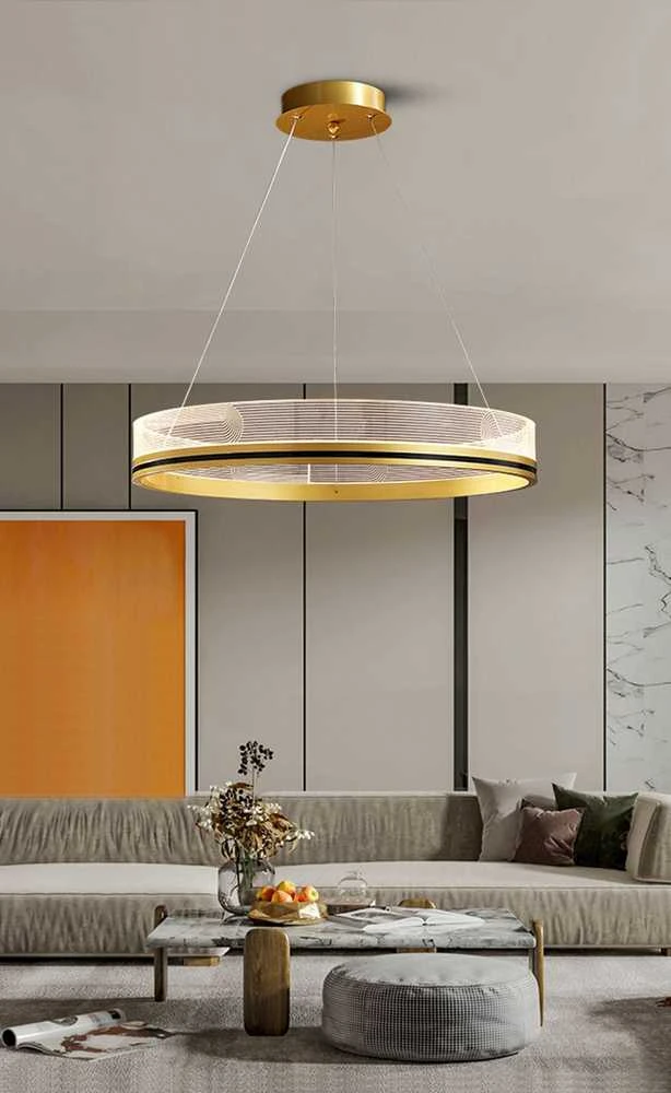 Lubinis šviestuvas Toolight Šviestuvas lubinis APP1190-CP Gold 60cm