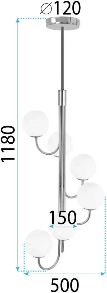 Lubinis šviestuvas Toolight Šviestuvas lubinis APP1585-6CP Gold