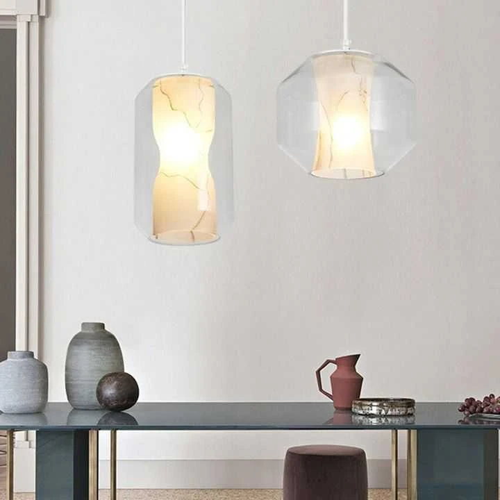 Pakabinamas šviestuvas Toolight Šviestuvas lubinis Baltas MARBLE APP908-1CP