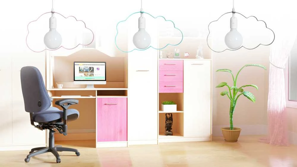 Lubinis šviestuvas Toolight Šviestuvas lubinis debeselis Cloud Light Rožinė
