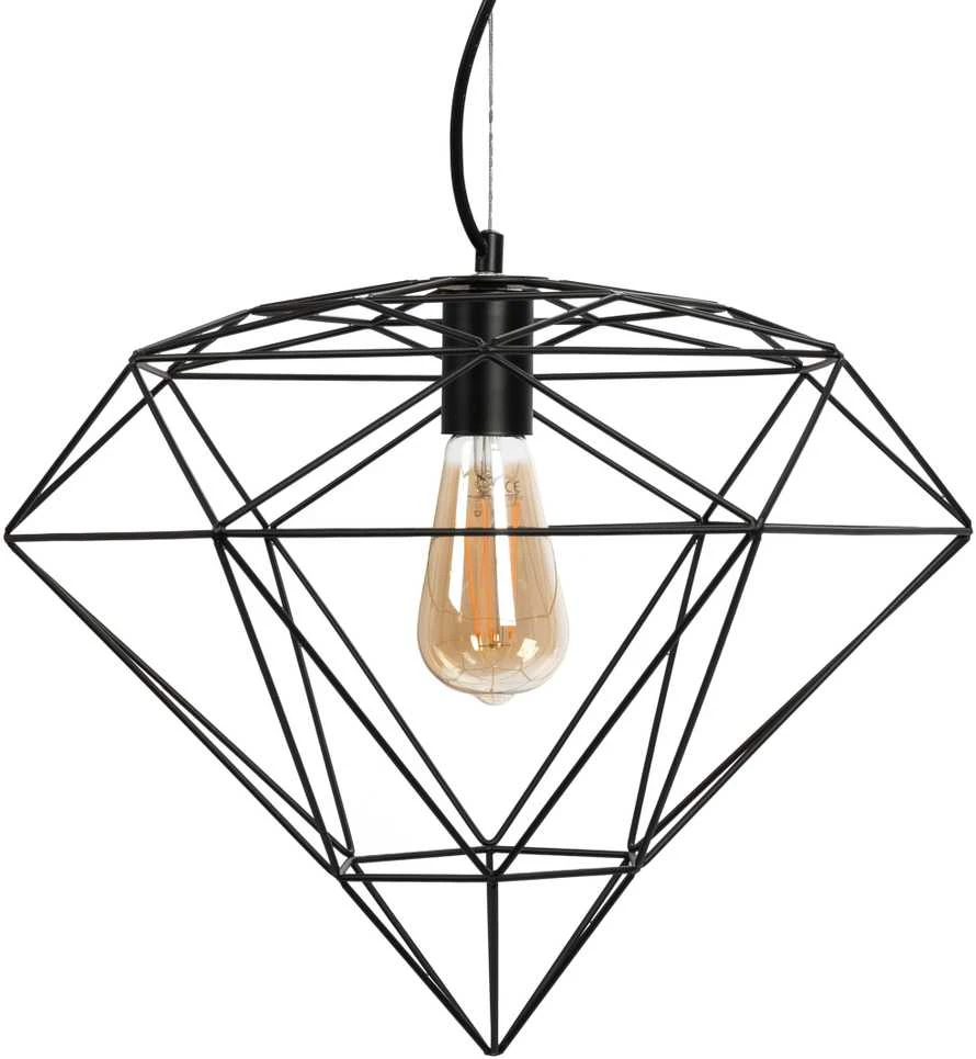 Pakabinamas šviestuvas Toolight Šviestuvas lubinis DIAMENT LOFT Juodas APP563-1CP